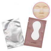 50 pari/lot Tikvica u obliku ispod gela Jastučići za oči Alati za šminkanje Ekstenzije trepavica Usađivanje Umjetne trepavice Papirnate zakrpe Savjeti Naljepnica