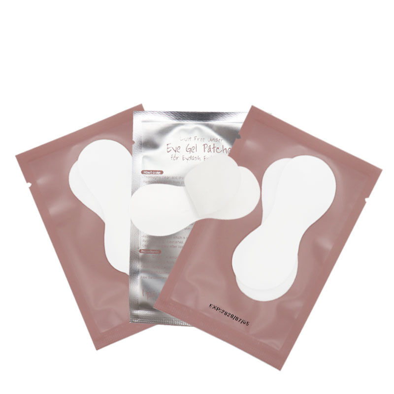 50 pari/lot Tikvica u obliku ispod gela Jastučići za oči Alati za šminkanje Ekstenzije trepavica Usađivanje Umjetne trepavice Papirnate zakrpe Savjeti Naljepnica