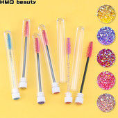 Perie de unică folosință pentru sprâncene Design tub separat pentru extensie de gene Stick Perie aplicatoare pentru baghete de rimel pentru colorarea sprâncenelor