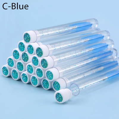 Perie de unică folosință pentru sprâncene Design tub separat pentru extensie de gene Stick Perie aplicatoare pentru baghete de rimel pentru colorarea sprâncenelor