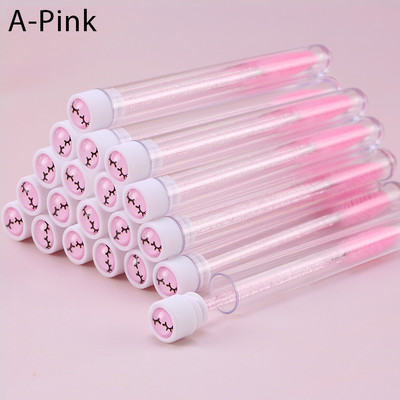 Perie de unică folosință pentru sprâncene Design tub separat pentru extensie de gene Stick Perie aplicatoare pentru baghete de rimel pentru colorarea sprâncenelor