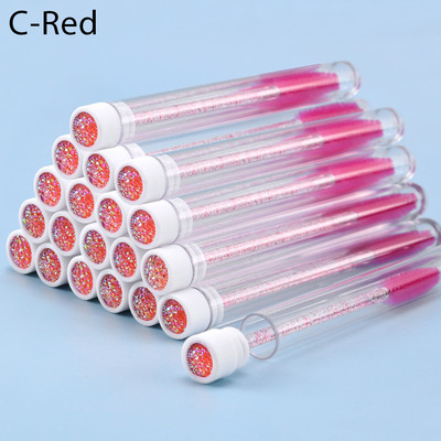 Perie de unică folosință pentru sprâncene Design tub separat pentru extensie de gene Stick Perie aplicatoare pentru baghete de rimel pentru colorarea sprâncenelor