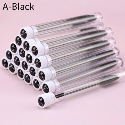 Perie de unică folosință pentru sprâncene Design tub separat pentru extensie de gene Stick Perie aplicatoare pentru baghete de rimel pentru colorarea sprâncenelor