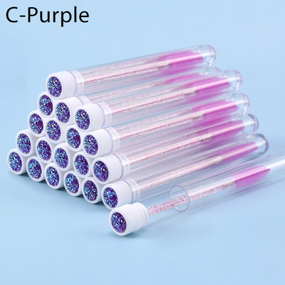 Perie de unică folosință pentru sprâncene Design tub separat pentru extensie de gene Stick Perie aplicatoare pentru baghete de rimel pentru colorarea sprâncenelor