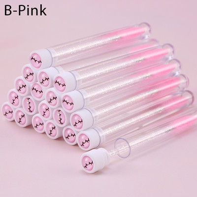 Perie de unică folosință pentru sprâncene Design tub separat pentru extensie de gene Stick Perie aplicatoare pentru baghete de rimel pentru colorarea sprâncenelor