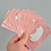 100 porų blakstienų pagalvėlės gelis pleistras blakstienų priauginimas popieriniai pleistrai dirbtinės blakstienos po akimis pagalvėlės, nepūkuojantys lipdukai grožio priemonė