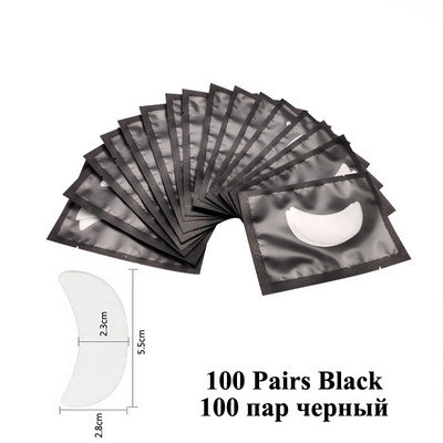 100 porų blakstienų pagalvėlės gelis pleistras blakstienų priauginimas popieriniai pleistrai dirbtinės blakstienos po akimis pagalvėlės, nepūkuojantys lipdukai grožio priemonė