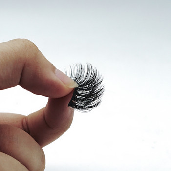 LEKOFO 8PCS 2023 New 5 Magnet Magnetic Eyeliner 3D Kit Минкови мигли Естествени с фалшиви мигли с пинсети