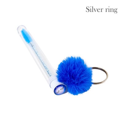 1 perie tub pentru gene cu bile de păr, baghetă de rimel, pentru extensia genelor, instrument de machiaj transparent pentru micro pieptene