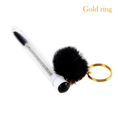 1 perie tub pentru gene cu bile de păr, baghetă de rimel, pentru extensia genelor, instrument de machiaj transparent pentru micro pieptene