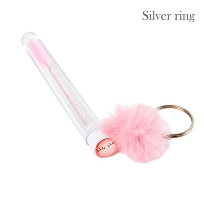 1 perie tub pentru gene cu bile de păr, baghetă de rimel, pentru extensia genelor, instrument de machiaj transparent pentru micro pieptene