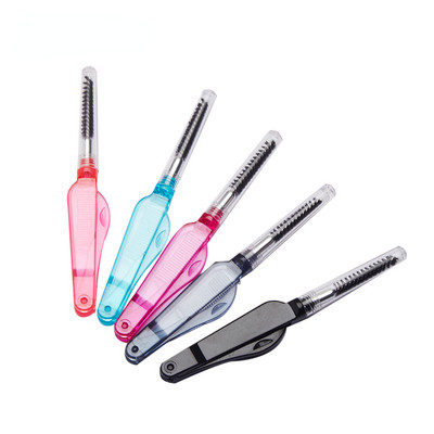 1 buc Pieptene dublu cu cap dublu din inox Pieptene pentru gene Pieptene pentru sprâncene Machiaj Perii de rimel Baghete pentru gene pentru instrumente de machiaj
