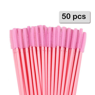 50 buc Baghete de rimel din cristal din silicon Aplicator Perii de gene diamant de unică folosință Pieptene pentru femei Instrumente pentru perie de machiaj pentru frumusețe