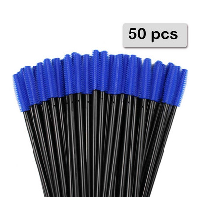 50 buc Baghete de rimel din cristal din silicon Aplicator Perii de gene diamant de unică folosință Pieptene pentru femei Instrumente pentru perie de machiaj pentru frumusețe