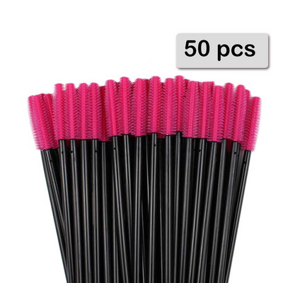 50 buc Baghete de rimel din cristal din silicon Aplicator Perii de gene diamant de unică folosință Pieptene pentru femei Instrumente pentru perie de machiaj pentru frumusețe