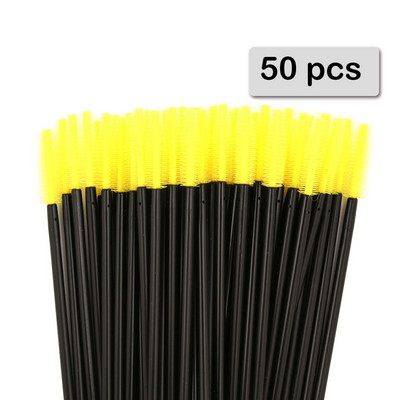 50 buc Baghete de rimel din cristal din silicon Aplicator Perii de gene diamant de unică folosință Pieptene pentru femei Instrumente pentru perie de machiaj pentru frumusețe