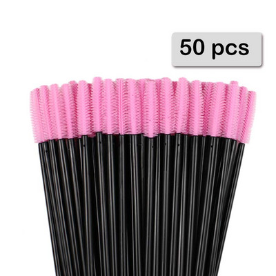 50 buc Baghete de rimel din cristal din silicon Aplicator Perii de gene diamant de unică folosință Pieptene pentru femei Instrumente pentru perie de machiaj pentru frumusețe