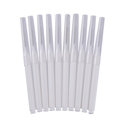 10 buc. Micro perii pliabile Aplicatoare de microperie de unică folosință Extensii de gene Lipici pentru gene Perie de curățare pentru gene