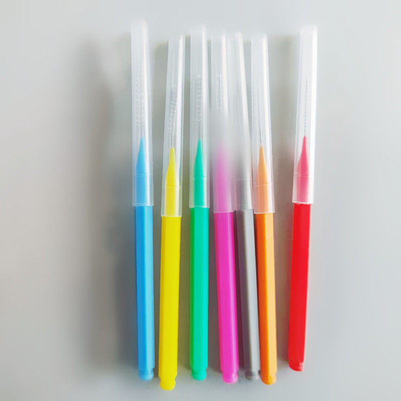 10 buc. Micro perii pliabile Aplicatoare de microperie de unică folosință Extensii de gene Lipici pentru gene Perie de curățare pentru gene