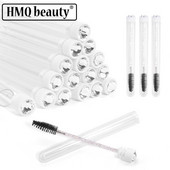 50/100/200 buc Perii pentru rimel pentru gene Baghete rezistente la praf Tub pentru perie pentru sprâncene Aplicator de machiaj înlocuibil Reutilizabil