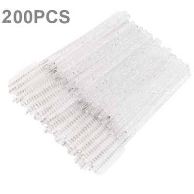 50/100/200 buc Perii pentru rimel pentru gene Baghete rezistente la praf Tub pentru perie pentru sprâncene Aplicator de machiaj înlocuibil Reutilizabil