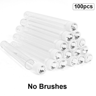 50/100/200 buc Perii pentru rimel pentru gene Baghete rezistente la praf Tub pentru perie pentru sprâncene Aplicator de machiaj înlocuibil Reutilizabil