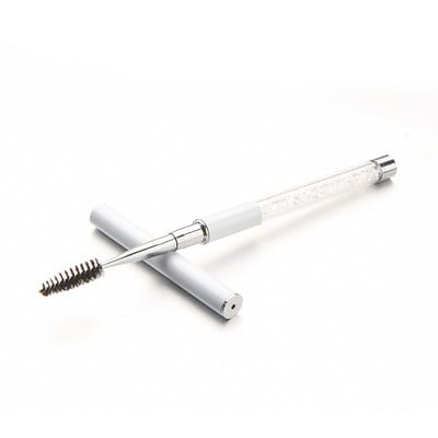 Pieptene pentru sprâncene cu stras de cristal Perie pentru gene Baghete de rimel Aplicator Spoolers Perie Machiaj Instrument de extensie a genelor