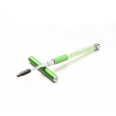 Pieptene pentru sprâncene cu stras de cristal Perie pentru gene Baghete de rimel Aplicator Spoolers Perie Machiaj Instrument de extensie a genelor