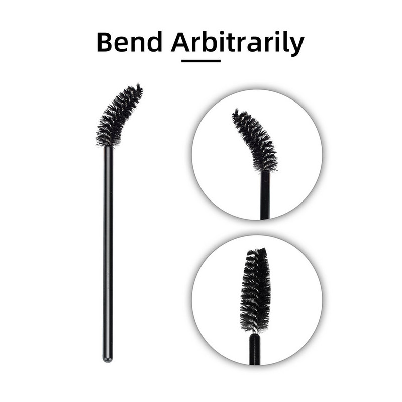 50 vnt. Blakstienų šepetėlis Vienkartinis blakstienų lazdelės atskyrimo įrankis Plastikinė rankena pakelianti antakių šepetėlius Makiažo reikmenys