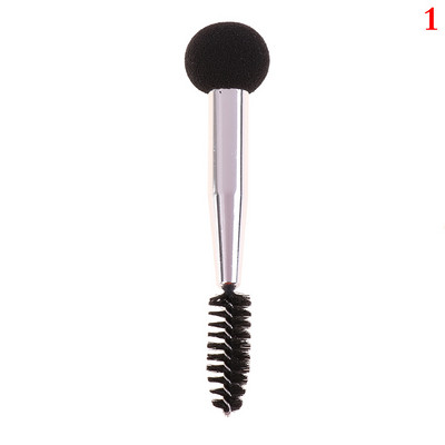 Pudră pentru sprâncene într-un pas Kit de modelare a sprâncenelor pentru machiaj cu două capete Burete pentru sprâncene Perie de machiaj pentru femei Instrument de perie pentru capul ochilor