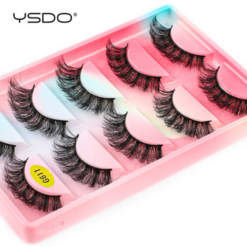YSDO Mink Eyelashes Χονδρική 2/10/50/100 Boxes Fluffy 3D Mink Lashes Makeup Natural Μακρύς Όγκος Ψεύτικες Βλεφαρίδες Μαζικά Faux Cils