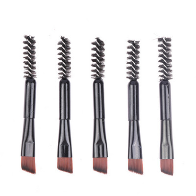 1/5 buc 2 în 1 perie pliabilă pentru sprâncene cu două capete Pieptene perie pentru gene cu pieptene rotund sigur pentru instrument cosmetic pentru machiajul ochilor