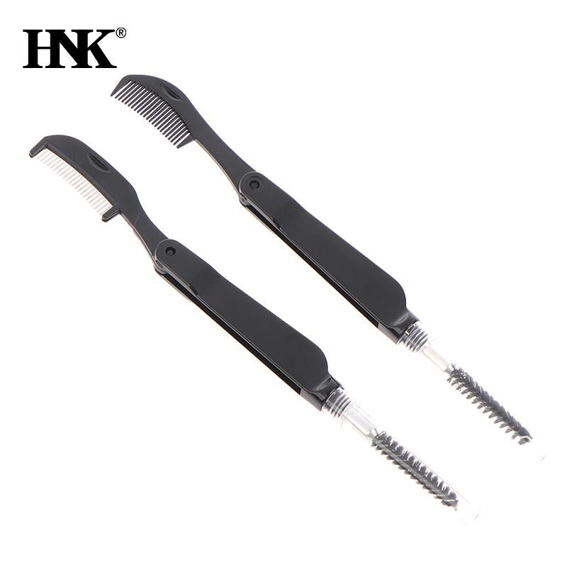 1/5 buc 2 în 1 perie pliabilă pentru sprâncene cu două capete Pieptene perie pentru gene cu pieptene rotund sigur pentru instrument cosmetic pentru machiajul ochilor