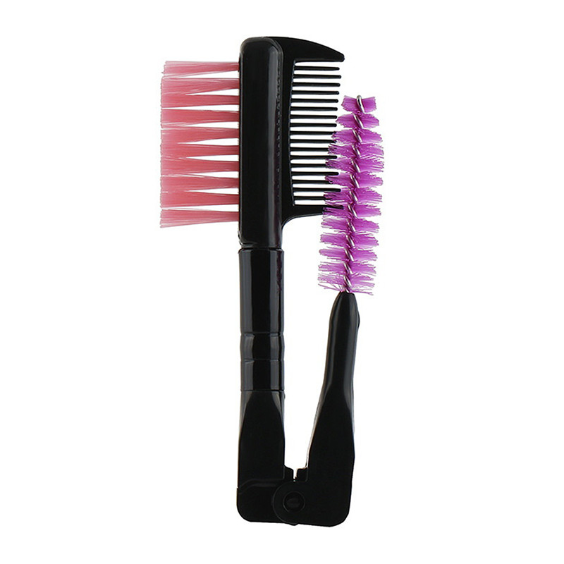 1/5 buc 2 în 1 perie pliabilă pentru sprâncene cu două capete Pieptene perie pentru gene cu pieptene rotund sigur pentru instrument cosmetic pentru machiajul ochilor