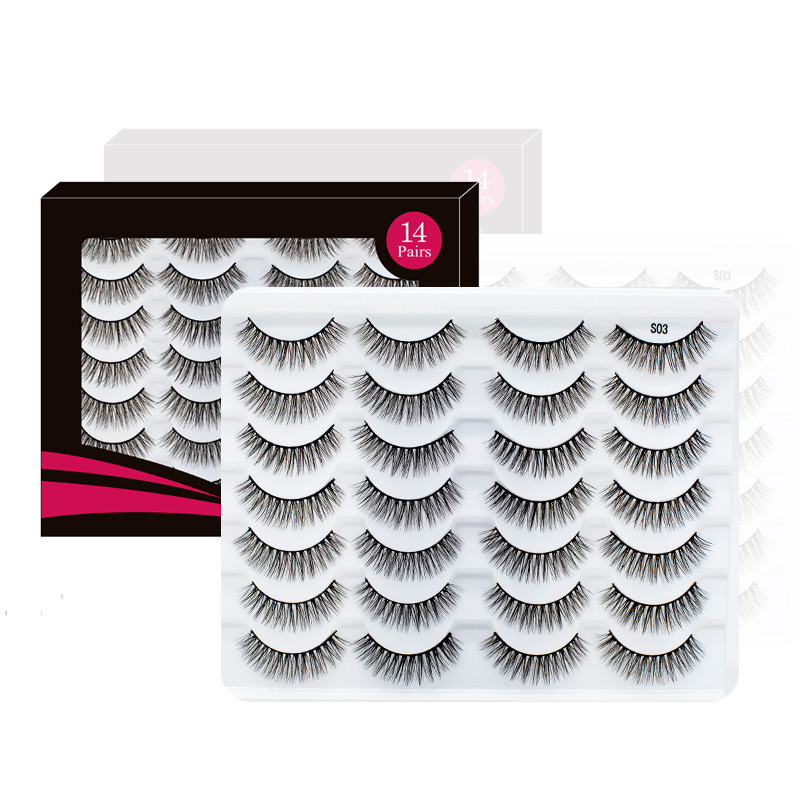 14 чифта комплект норкови мигли изкуствени мигли 32 стила естествени дебели пухкави дълги мигли грим инструменти за удължаване на красотата