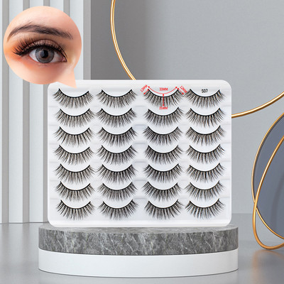 14/20 pāri jauktas 3D ūdeles skropstas mākslīgās skropstas dabīgas garās acu grims instrumenti viltus skropstu komplekts mākslīgās cilpas Make Up Maquiagem