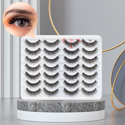 14/20 pāri jauktas 3D ūdeles skropstas mākslīgās skropstas dabīgas garās acu grims instrumenti viltus skropstu komplekts mākslīgās cilpas Make Up Maquiagem