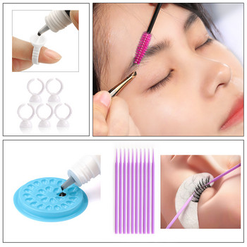 New Hand False Elashes Extension Practice Exercise Kit Makeup Mannequin Head Set Practice Eye Lashes Graft Makeup