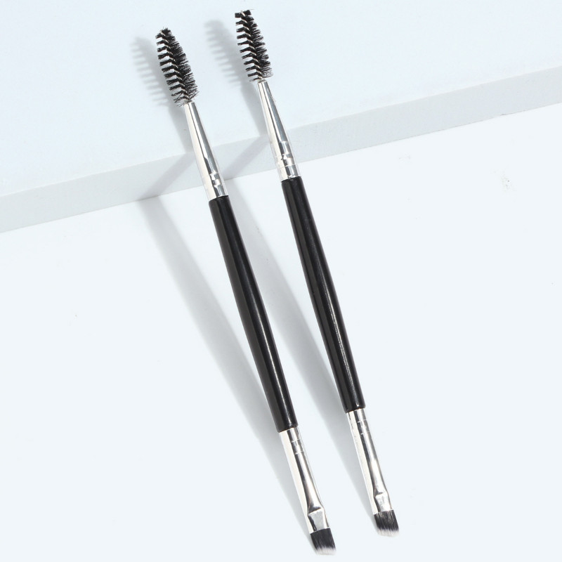 2 buc. perie pentru sprâncene cu cap dublu pieptene fard de pleoape pudră gene cosmetice perii de machiaj instrument de perie de machiaj pentru eyeliner