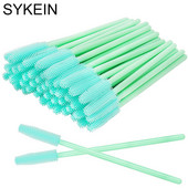 25 buc Perie pentru gene cu gel de silicon de bună calitate Pieptene de unică folosință Baghete de rimel Instrument de extensie a genelor Machiaj profesional de frumusețe