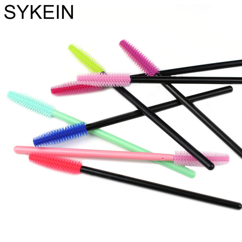 25 buc Perie pentru gene cu gel de silicon de bună calitate Pieptene de unică folosință Baghete de rimel Instrument de extensie a genelor Machiaj profesional de frumusețe