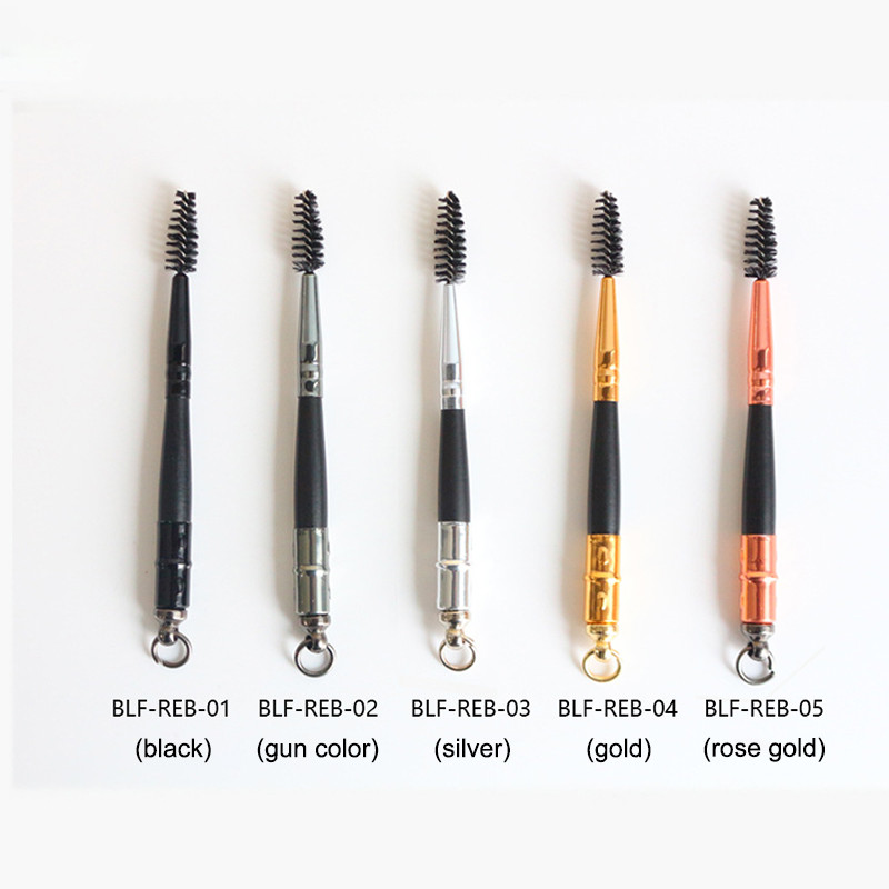 NOU 1 bucată perie pentru gene Lansator de rachete stil stilou perie portabilă pentru gene perie de machiaj cu breloc cu luciu ridicat Vânzare caldă de bună calitate