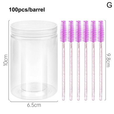 100 vienetų vienkartiniai makiažo šepetėliai krištolo lūpų blizgesio mikrošepetėlis tušo lazdelės Aplikatorius blakstienų priauginimo reikmenys priedai