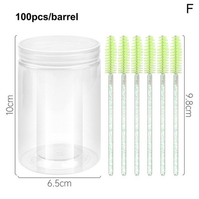 100 vienetų vienkartiniai makiažo šepetėliai krištolo lūpų blizgesio mikrošepetėlis tušo lazdelės Aplikatorius blakstienų priauginimo reikmenys priedai