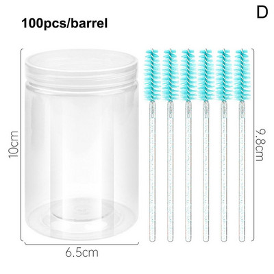 100 vienetų vienkartiniai makiažo šepetėliai krištolo lūpų blizgesio mikrošepetėlis tušo lazdelės Aplikatorius blakstienų priauginimo reikmenys priedai