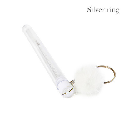 1 perie tub pentru gene cu bile de păr, baghetă de rimel, pentru extensia genelor, instrument de machiaj transparent pentru micro pieptene