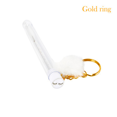 1 perie tub pentru gene cu bile de păr, baghetă de rimel, pentru extensia genelor, instrument de machiaj transparent pentru micro pieptene