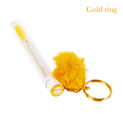 1 perie tub pentru gene cu bile de păr, baghetă de rimel, pentru extensia genelor, instrument de machiaj transparent pentru micro pieptene