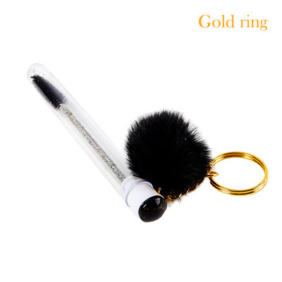 1 perie tub pentru gene cu bile de păr, baghetă de rimel, pentru extensia genelor, instrument de machiaj transparent pentru micro pieptene