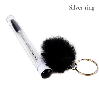 1 perie tub pentru gene cu bile de păr, baghetă de rimel, pentru extensia genelor, instrument de machiaj transparent pentru micro pieptene